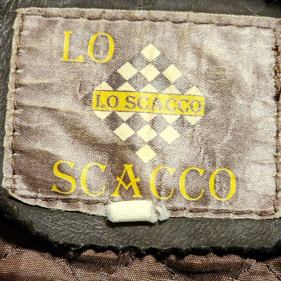 LO SCACCO Brown Leather Jacket - Picture 5 of 5
